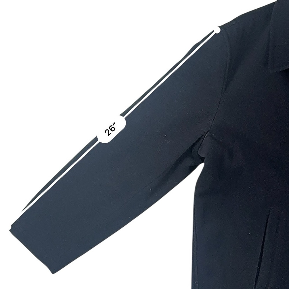 J.Crew Womens XL Black Wool Blend Peacoat – PROFESSIONALLY DRY CLEANED 9/18/2025 - Picture 13 of 17